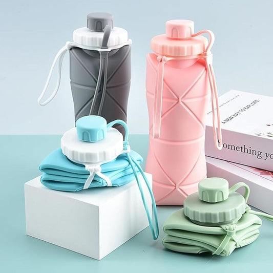 Portable Foldable Water Bottle | BPA-Free Silicone | Outdoor,school & Travel Essential